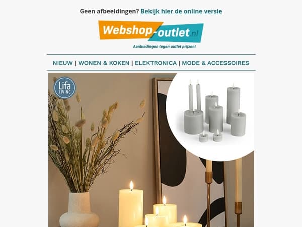 Lifa Living Led Kaarsenset / Umuzi Cleaning Prullenbak 50L / Geurkaarzen / En meer..