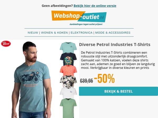 Petrol T-Shirts / Mario Russo Bodywarmer / Mario Russo Polo / Jack & Jones T-shirts Dames en Heren
