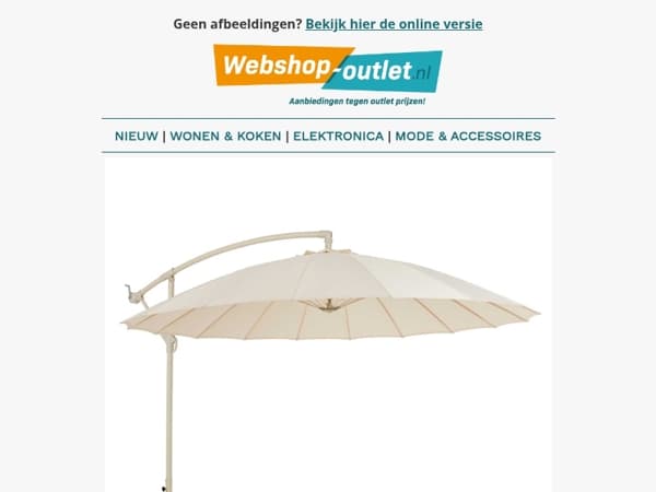 Casa Parasol / Zaklampen zonder Batterij / Premium Ligbed / Buigzame Raamwisser / Verkoelende hoofdkussen van Brend