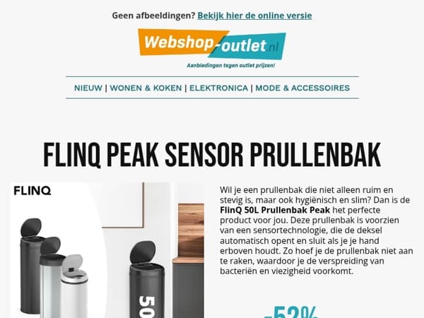 👋 Raak je prullenbak nooit meer aan – ontdek de Peak Sensor!
