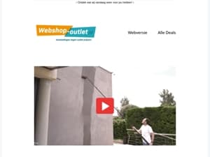 Voordelige wasborstel van 4.6 of 7 meter lengte