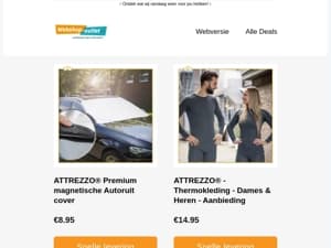 Magnetische Autoruitcover / Thermokleding / En meer..