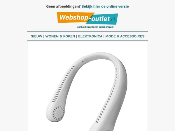 Nekventilator, dit is pas verkoelend.. Zomer items sale 😎