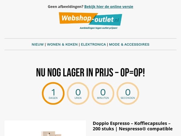 200 Nespresso®-cupjes voor maar €22,95 – gratis verzonden! 😍
