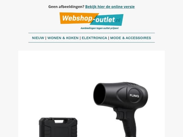 FlinQ Draadloze Bladblazer / Mario Russo Boxershorts / Brend Puzzelplaat / Peak Prullenbak 50L / Side Sleeper Pro