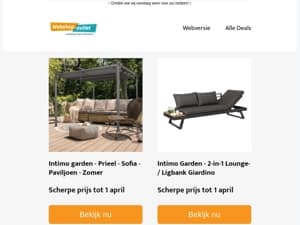 Tot 1 april: oude prijzen, nieuwe tuin