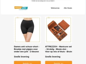 Anti-Schuurbroekje Dames / Manicure Set Uitgebreid / Balkonscherm / Pols Portemonnee