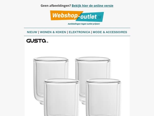 Dubbelwandige Theeglazen / Pannenkoeken Theedoek & Pannenlap / Noodradio Nexxt / Emma Toppers / Led Kaarsen