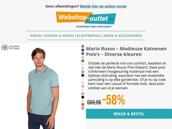 Upgrade je look met deze Mario Russo acties 👕🔥