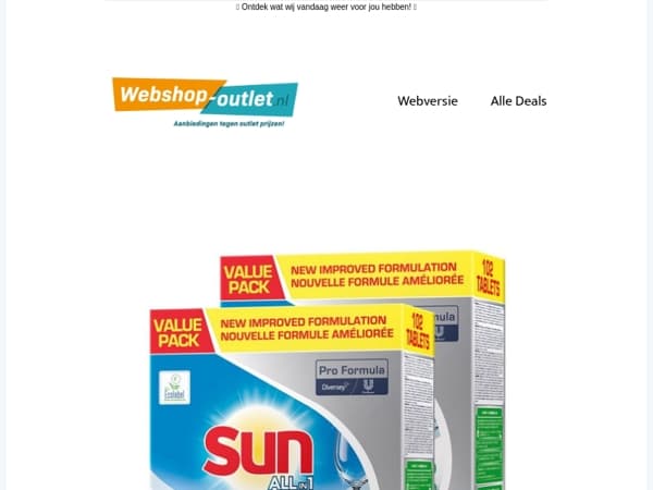 Blinkend schoon & slim geprijsd – SUN is nú in de aanbieding!