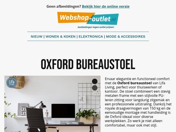 🪑 Werk of studeer in stijl – ontdek de Oxford bureaustoel + meer