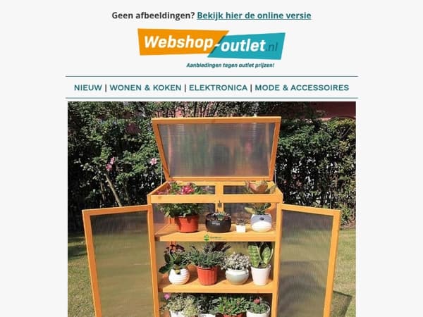 Houten Kweekkas / Houten Kippen, Konijnen of Vogelhuis / Tuinstoelen