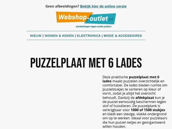 🧩 Hobby time! Puzzelplaten, knutselspullen & meer – met korting!