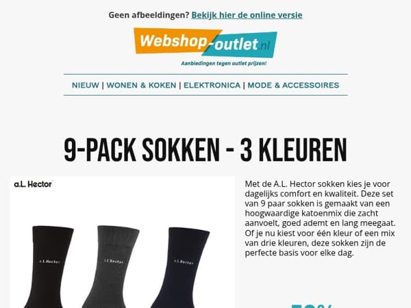 👣 Voeten-deals! Sokken, pantoffels & meer – OP=OP