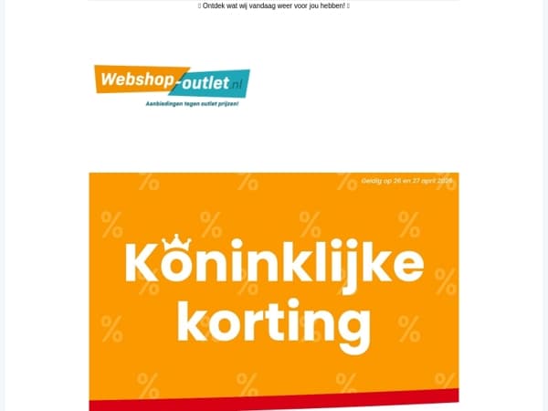 Nu 10% extra Konings korting 🧡