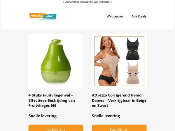 Attrezzo Corrigerend Hemd Dames / Fruitvliegvallen / Partytent / Shine Waterborstel 7 meter