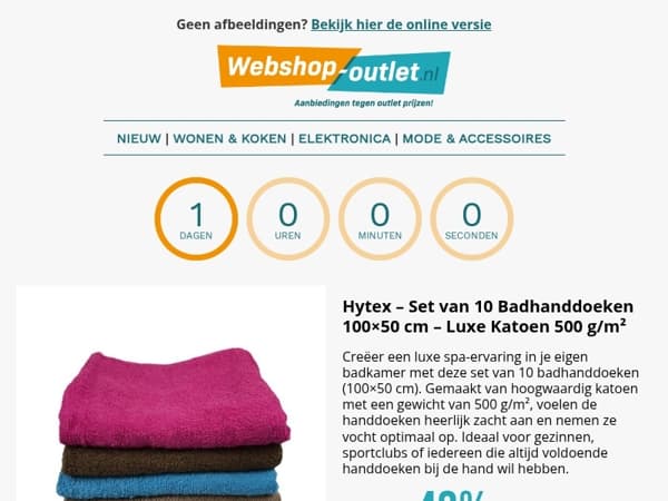 10 Luxe Handdoeken / Comfortabele Schommelstoel / Plastic Rietjes / Emma Matrassen / Gusta Laptoptafel