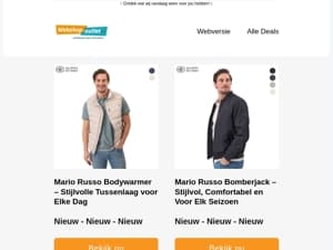 Mario Russo - Bomberjack / Bodywarmers / Boxershorts