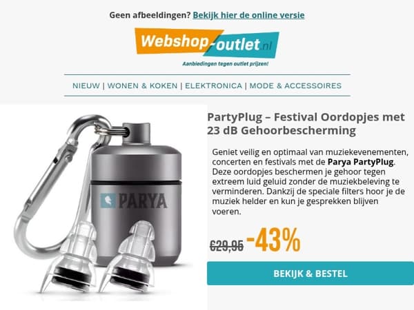 Festival Oordopjes / Sport Compressie Sokken / Brend Mini Koelkast / Massagemat met Warmtefunctie / IJsblokjes Machine van Brend