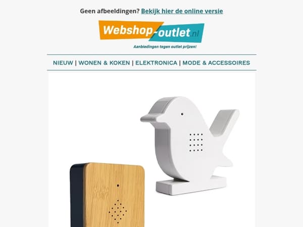 Vogelbox Geluidsdoosje / Corrigerende Hemden / Design Bureaustoelen / Mousseline Dekbedovertrekken / IJsblokjemachine QLT