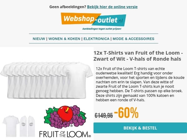 T-Shirts Fruit of the Loom / iPhone Fotografie Cursus van Jeroen Swolfs / Philips Zaklampen / Doppio Nespresso Koffie / En meer..