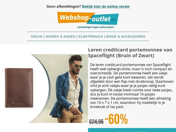 Leren Portemonnee van Spacefight / Weerstation van Dutch Originals / Toilettas / Paspoorthouder / Fietsspiegel