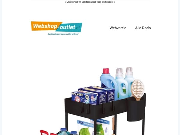 Nexxt - Gootsteen Organizer Keuken / Flat Mop / Dweilset / Föhnborstel / 3-in-1 Stofzuiger