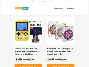 3 Puzzelsets / Look-a-Like Gamboy met 400 games / En meer..