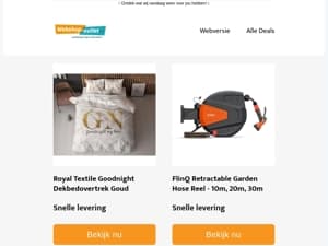 Royal Textile Dekbedovertrek / Tuinslang met Houder / Kleurrijk Vloerkleed / Puzzelset 3 stuks