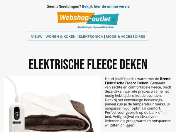 😍 Elektrische deken + warme wintermusthaves – OP=OP!