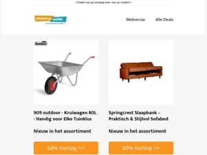 Slaapbank / Kruiwagen 80L / En meer..