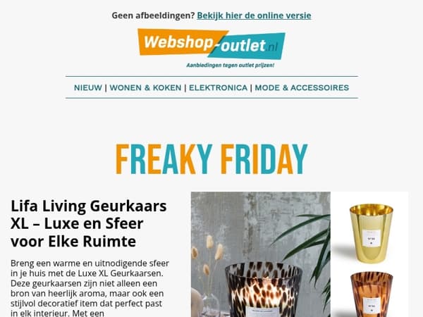 🎉 Extra goedkoop = Freaky Friday = alleen vandaag ⏰