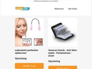 Magazijn opruiming dag 2 - Profiteer - op=op