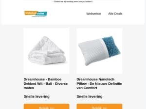 Bamboe Dekbed / Nanotech Kussen / Topdekmatras / Boxspring met Opbergruimte