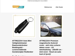 Anti Vries Scherm Auto / Veiligheidshamer met Springveer