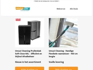 Umuzi Cleaning items tegen Scherpe prijzen!