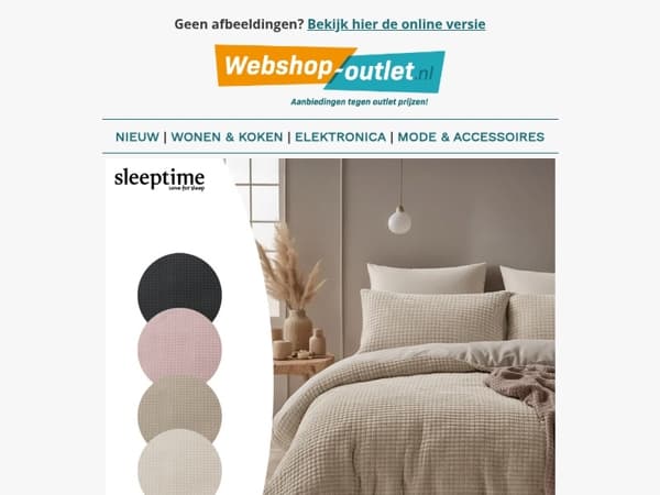 Check Teddy Dekbedovertrekken / Topdekmatrassen / Emma Matrassen / Duopack Militaire Zaklampen FlinQ / Elektrische onderdeken