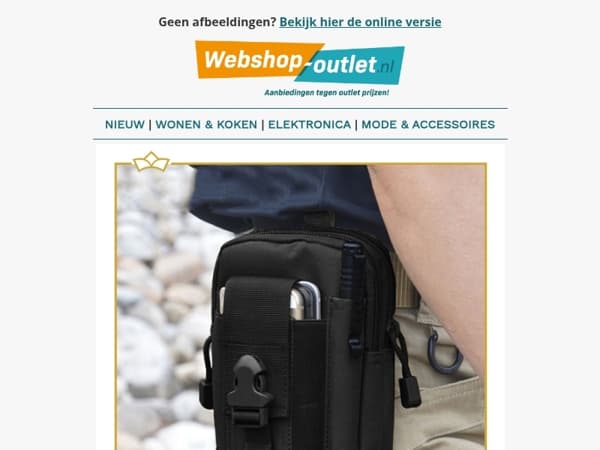 Ideale Heuptasje / LED Lichtsnoer / Draagbare Luchtcompressor / Pols Portemonnee / Leren Armband