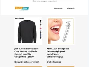Jack&Jones Sweaters / Tandverzorgingset in sleutelhangervorm / En meer..