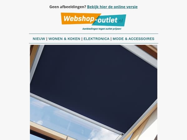 Dakvenster Rolgordijn / Lifa Living Wandrek / Koptelefoon van Dutch Originals / KeukenTrolley Sophie / Led Statafel