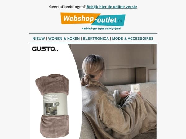 🆕 Nieuw binnen: fleece met mouwen, elektrische dekens & meer!