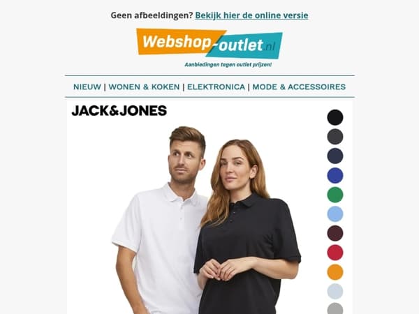 Jack & Jones Polo's / Fruit of the Loom T-Shirts & Tanktops / Ronde Wandrek Lifa Living / Noodzaklampen