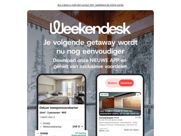 NIEUWE APP: Download hem vandaag nog en claim uw beloning