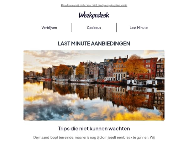 💥 Laatste kans: einde-van-de-maand getaways