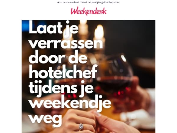 Geen zin om te koken dit weekend?