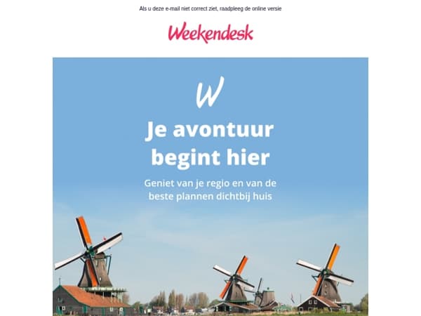 Jouw volgend weekendje weg begint hier!