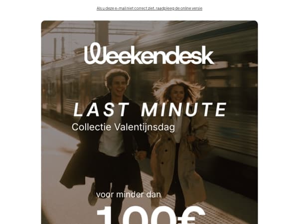 Voor minder dan 100 € romantische Valentijnsuitstapjes