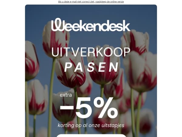 Nog geen plannen voor het verlengde weekend?
