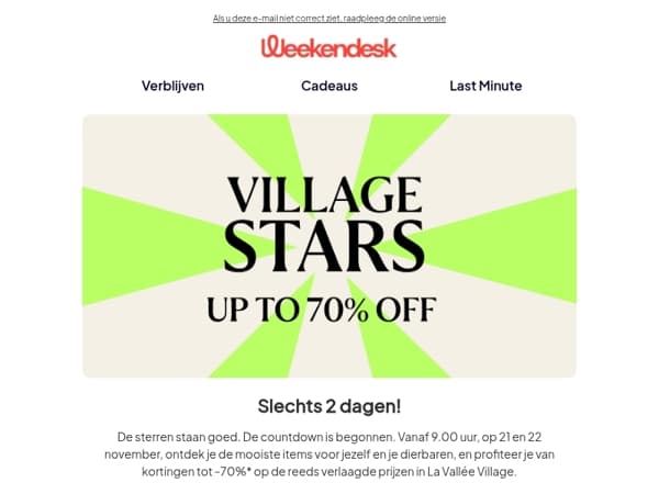 Black Friday Week : tot -70%* op jouw favoriete merken!