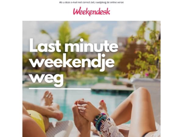 Je laatste kans om dit weekend erop uit te gaan. 😰😰